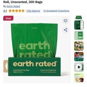 Earth Rated Pet Bags Bags